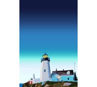 Lighthouse Journal: A Soft Coastal Lined Notebook for Reflection, Notes, and Daily Writing