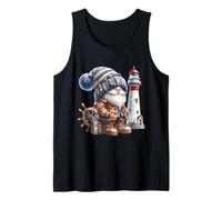 Lighthouse Keeper GNOME For Beach Trip and Family Vacation Camiseta sin Mangas