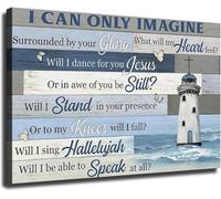 Lighthouse Ocean Scene Canvas Wall-Art Decor