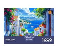 Lighthouse on A Flowered Island Material Seguro Regalo Ideal para Amigos, Familia Y Personas Apasionadas por Los Puzzles 52x38cm/1000pcs