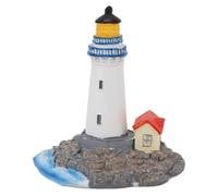 Lighthouse Ornament | Composite Tabletop Decor for Shelves/Mantels/Cabinets | Nautical Figurine for Home & Office | Compact Lighthouse Decoration