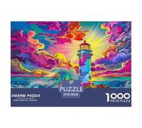 Lighthouse Puzzles Imposible,desafío for Adults Entretenimiento Creativo 1000 Piezas Obra De Arte De Juego De para Adultos Y Niños A Partir De 12 Años 38x26cm/1000pcs