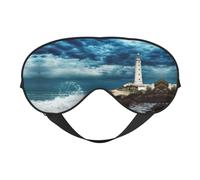 Lighthouse Seaside Sleep Eye Mas Updated Design Light Block Night Eye Blinder Men Women Shift Travel Gifts