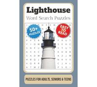 Lighthouse Word Search Puzzle Book: Word Searches with Easy to Read Print about Lighthouses, Coastlines, Oceans, and More | 6x9 inches, 110 pages | ... … Gift for Vacations, Holidays and Free Times