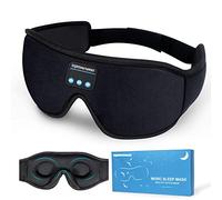 Lightimetunnel Sleep Headphones, máscara de ojos lavable 3D inalámbrica Bluetooth 5.0 con parlantes estéreo ultrafinos ajustables para viajes e insomnio