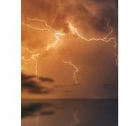 Lighting Over the Sea Journal: 300 pages, lined