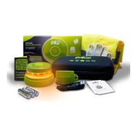 LIGHTMUP PLUS Baliza V16 homologada DGT 3.0 Incluye cable-Geolocalización IoT-Luz + accesorios emergencia-Señalización flash conectada coche-Obligatoria en 2026-Datos Telefónica Tech hasta 2038