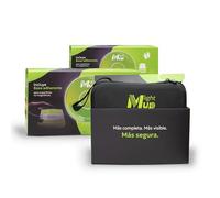 LIGHTMUP PLUS Pack 3uds Baliza V16 homologada DGT 3.0 Con cable+pilas-Geolocalización IoT+accesorios emergencia-Señal conectada-Obligatoria en 2026-Datos Telefónica Tech hasta 2038 (Pack V16 Plus x3)