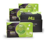 LIGHTMUP PLUS Pack 4uds Baliza V16 homologada DGT 3.0 Incluye cable-Geolocalización IoT-Luz + accesorios emergencia-Señal flash conectada coche-Obligatoria en 2026-Datos Telefónica Tech hasta 2038