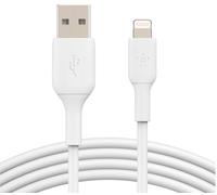 Belkin Boost Charge Cable Lightning (Cable Lightning a USB para iPhone, iPad y AirPods), Cable de Carga para iPhone con Certificación MFi (Blanco, 1 m)
