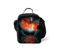 (Lightning)Bolsa de lonchera aislada con patrón de Stranger Things bolsas de picnic al aire libre regalos niños