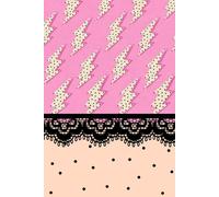 Lightning Notebook: Pretty Pink Notebook with Polka Dots and Lightning Pattern - 100 Lined Pages for School, Journaling & Daily Notes