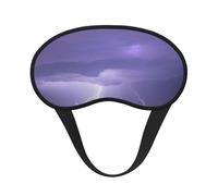 Lightning Storm - Máscara opaca para dormir, poliéster suave, antiluz, elegante, adecuada para hombres y mujeres, para el trabajo diario y viajes al aire libre.