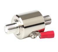 Lightning Surge Protector F Hembra a F Hembra DC-3 GHz 75 Ohm con 90 V Arrestor de Tubo de Gas 75 Ohm Surge Protector (F-Female)