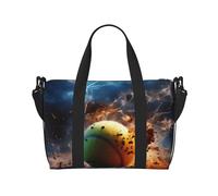 Lightning Tennis - Bolsa de viaje para hombre y mujer, material duradero y diseño elegante, adecuada para viajes de negocios y ocio, color negro, talla única