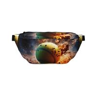 Lightning Tennis Prints - Riñonera ajustable para correr, ligera y cómoda, adecuada para fitness, correr, viajes