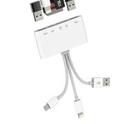 Lightning Tipo C USB a OTG Lector de Tarjetas SD Micro SD USB C Cargador Adaptador Card Reader 5 en 1 Para Apple iPhone15 Pro Max Para iPad Macbook Conector Compact Flash Memory Accesorios Thunderbolt