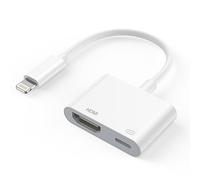 Lightning to HDMI Adaptador [Certificado MFi] adaptador hdmi iPhone y iPad Cable HDMI a TV Adaptador Plug and Play Compatible con iPhone 14/14 Pro/13/12/11/XS/XR/X/8/7/iPad y todos los sistemas iOS