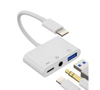 Lightning USB 3,5 mm auriculares jack cargador rápido adaptador iPhone OTG teclados USB stick lector de tarjetas ratón AUX conector audio accesorios hub para 14 13 12 11 Pro Max Mini 8 7 Plus X