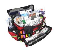 Lightning X MB50 - Bolsa de equipo de respiración y trauma con kit de llenado para primeros auxilios, EMT, color rojo