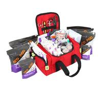 Lightning X Value - Bolsa compacta para traumatismos EMS/EMT con kit de relleno básico A, color rojo