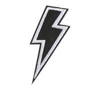 Lightnings Patches - Embroidered Thunder Motifs, Iron Sew Craft Embellishments | Apparel Accessory Customization Solutions, Jackets Wallets Hats Fabric Pants Application for Garment Personalization