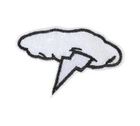 Lightnings Patches - Embroidered Thunder Motifs, Iron Sew Craft Embellishments | Apparel Accessory Customization Solutions, Jackets Wallets Hats Fabric Pants Application for Garment Personalization