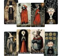 LIGHTOF JUSTICE Cartas de tarot Daydream para principiantes, baraja de tarot estilo surrealista de ensueño, cartas de adivinación de la suerte