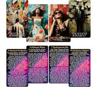 LIGHTOF JUSTICE Echoes of The Soul Oracle Cards con guía, 80 barajas de oralce que te ayudan a profundizar en los reinos de la introspección, la curación emocional y la alineación espiritual