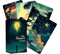 LIGHTOF JUSTICE Tarjetas de oráculo Life Happens, cartas de oráculo de amor para principiantes, aclarando situaciones de vida, baraja de oráculo, orientación espiritual