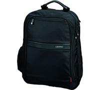 LiGHTPAK Notebook-Rucksack "ECHO", aus Nylon, schwarz