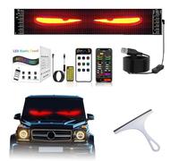 Lightride Devil Eyes- Led Eyes for Car Windshield, Led Eyes for Truck Windshield, Devil Eye Light for Cars, for Cars & Trucks Windshield Easy To Install, with Remote Controller (3.6 * 14.7in)