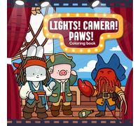 Lights, Camera, Paws! An Animal Adventure Through Iconic Movie Moments - A Cinematic Coloring Book for Teens & Adults