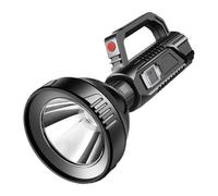 # Lights - Luz de búsqueda grande recargable LED portátil con asa, adecuada para senderismo, camping, emergencia (negro, talla única)