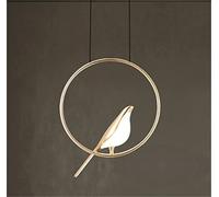 Lights Magpie Bird Chandeliers Lamp Indoor Lighting Bedroom Kitchen Living Room Home Decor Decoration (Gray Warm White)
