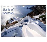 Lights of Santorini (Wall Calendar 2026 DIN A4 landscape), CALVENDO 12 Month Wall Calendar: White and blue of Santorini in Greece
