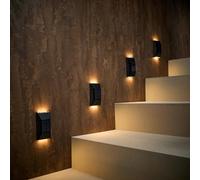 Lights4fun 4 luces solares de pared arriba y abajo