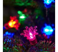 Lights4fun Cadena de luces para árbol de Navidad, 15 m, 150 ledes, acoplable, exterior e interior, multicolor, funciona con electricidad, para exteriores, multicolor