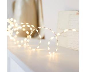 Lights4fun Guirnalda de Luces de 20 m con 1.250 Micro LED Bicolores con Temporizador Decoracion de Navidad para Interiores