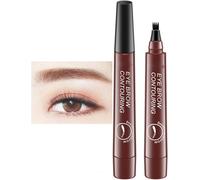 Lightsbetter Waterproof Eyebrow Pen, Lights Better Waterproof Eyebrow Pen, Tint My 4 Tip Brow Waterproof, Makefullbeauty Eyebrow Pen, Microblading Eyebrow Pen (Red Brown)