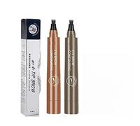 Lightsbetter Waterproof Eyebrow Pen, Lights Better Waterproof Eyebrow Pen, Tint My 4 Tip Brow Waterproof, Makefullbeauty Eyebrow Pen, Microblading Eyebrow Pen (Light Brown+Gray Brown)
