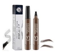 Lightsbetter Waterproof Eyebrow Pen, Lights Better Waterproof Eyebrow Pen, Tint My 4 Tip Brow Waterproof, Makefullbeauty Eyebrow Pen, Microblading Eyebrow Pen (2PC Dark Brown)