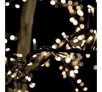 LightsOn Bliss Guirnalda de luces LED Plug & Play Iluminación de jardín (negro): sistema de 12 V, 500 LED, luz blanca cálida, regulable y fácil de instalar para fiestas, fiestas y todo el año