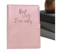 Lightweight A6 Binder Planner, Long Lasting Organizer, 7.5 Inch Portable Journal, Premium Water Resistant Soft Touch Finish, Modern Aesthetic with Dusty Rose Finish, Planner for Students Professionals