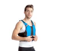 Lightweight Adjustable Swimming Vest for Adults Men Women, Breathable Safety Swim Vest with Zipper for Kayaking Boating Fishing Surfing Paddle Boarding Water Sports Floatation(Blue,S)