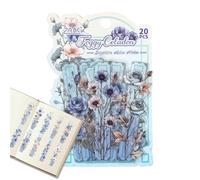 Lightweight and Practical: The vintage floral stickers provide a compact form factor, enabling seamless portability in bags, which simplifies carrying and ensures more room for other necessary items d