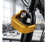 Lightweight Anodized E Buckle Hook for para brompton No Mudguard | CNC machined 6061 alloy, precise 60mm size, fits para brompton front fork, stable connection, easy install(Golden)