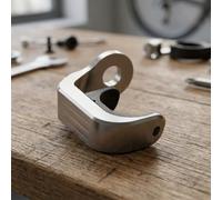 Lightweight Anodized E Buckle Hook for para brompton No Mudguard | CNC machined 6061 alloy, precise 60mm size, fits para brompton front fork, stable connection, easy install(Gray)