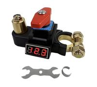Lightweight Battery Disconnect, 12-24V Circuit Isolator, Universal Control Unit with LED Display, ABS and Copper, Protective Power Switch with Tech Style, Auto Parts for Marine & Vehicle