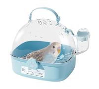 Lightweight Bird Carrier Travel Cage - 7.24x6.69x6.42 Inches Parrot Travel Cage | Lightweight Handheld Crate with Water Bottle for Small Animal Kitten Ferret Bunny Reptile Habitat Small Birds